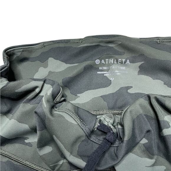ATHLETA Ultimate 7/8 Tight Green Camo Size Medium - Picture 7 of 7